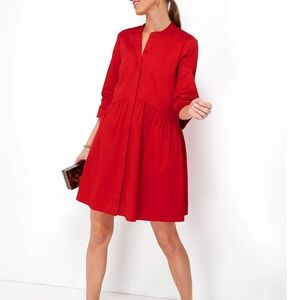 NWT Tuckernuck Royal Red Shirt Dress XS